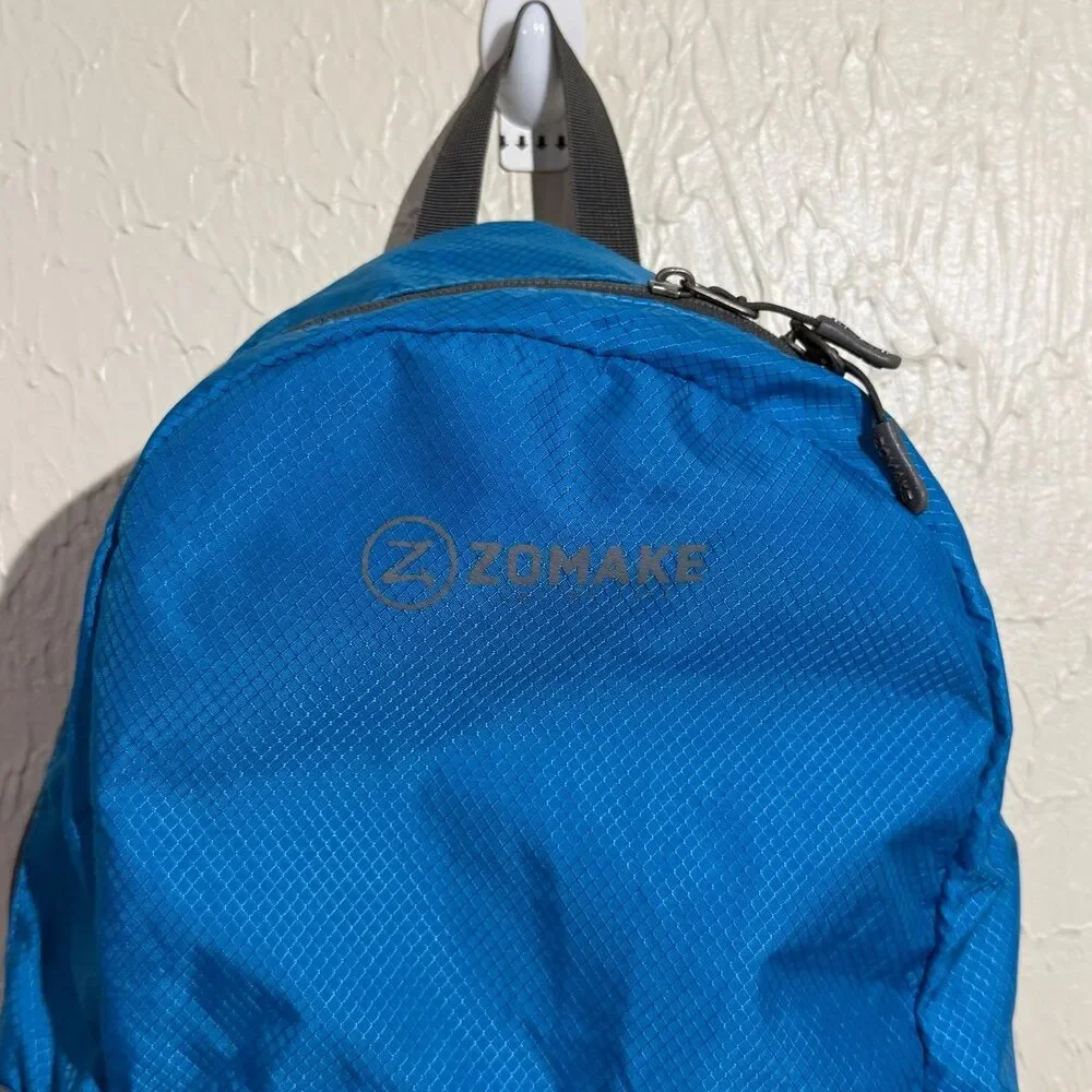 ZOMAKE Packable Backpack Lightweight Foldable Daypack Travel Hiking Aqua Blue